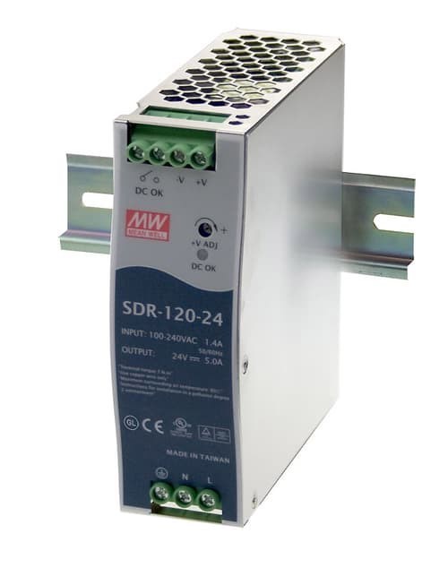 Mean Well Stromversorgung Strömförsörjningsenheter 120 W Metallisk 120W