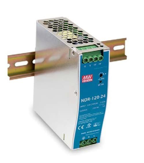 Mean Well NDR-120-24 Strömförsörjningsenheter 120 W Metallisk 120W