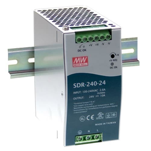 Mean Well SDR-240-24 Spänningstransformatorer