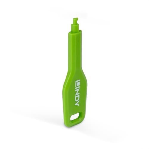Lindy SFP Port Blocker Key Green