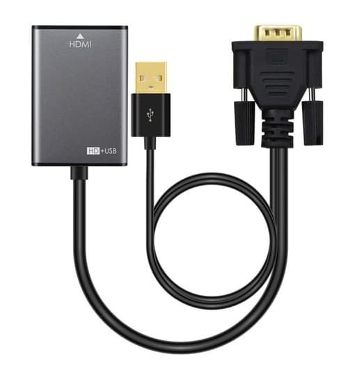 Microconnect Active Vga To Hdmi Adapter W Usb Power 0.15M Vga Svart