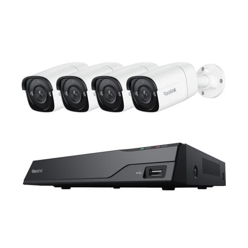 Reolink NVS8-5MB4 Säkerhetssystem - 8-Kanals NVR + 4 X 4K-bulletkameror
