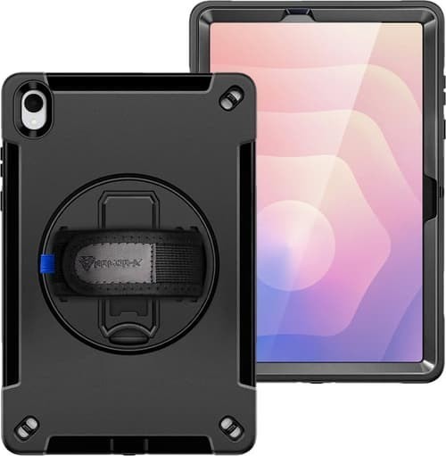 Armor-X Rainproof Military Grade Rugged Case With Hand Strap And Kick-Stand Samsung Galaxy Tab S11 Svart