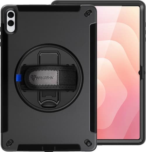 Armor-X Rainproof Military Grade Rugged Case With Hand Strap And Kick-Stand Samsung Galaxy Tab S11 Ultra Svart