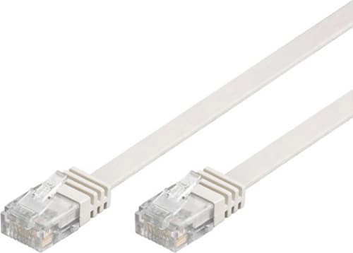 Deltaco Flat Patch-Kabel RJ-45 Cat 6 2M Vit
