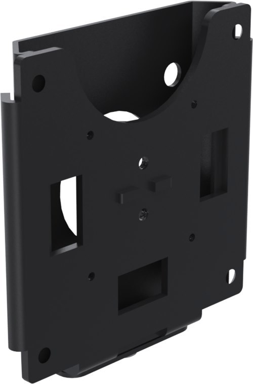SpacePole Flush Wall Mount Black