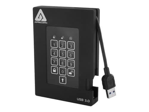 Apricorn Aegis Padlock A25-3PL256-S8000F 4 TB Solid State Drive - External