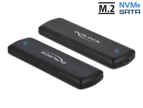Delock External Chassi FÖR M.2 NVMe PCIeeller Sata SSD