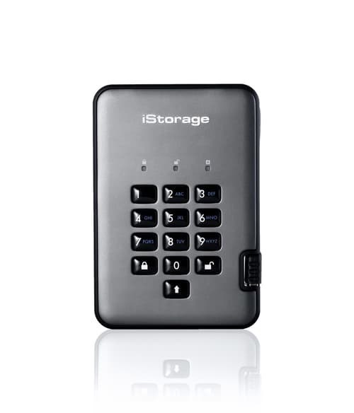 Istorage diskAshur Pro2 SSD 256-Bit 1TB Nato Classified Usb-A Svart