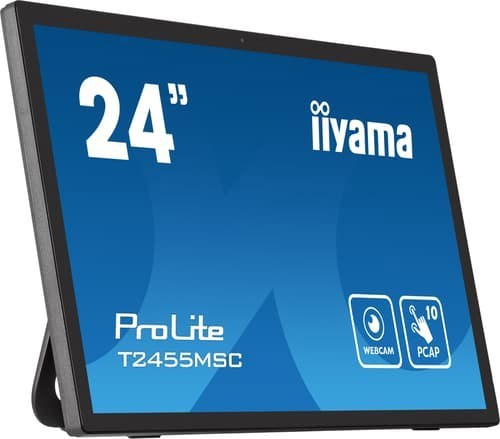 Iiyama ProLite T2455MSC-B1 24" Pcap 10p-Touch FHD Ips 16:9 24" 24" Ips 1920 × 1080Pixels 400CD/M² 1920 × 1080Pixels Ips 16:9 60Hz