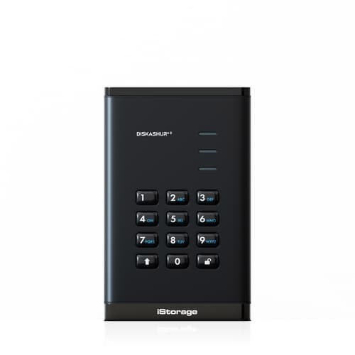 Istorage diskAshur3 HDD 256-Bit 4TB Svart