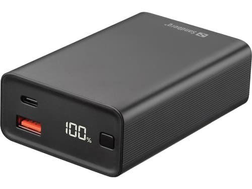 Sandberg Travel Powerbank 20000 PD65W 20000mAh Svart