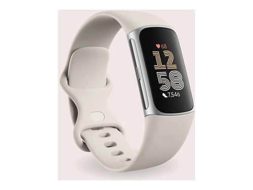 Fitbit Charge 6 Amoled Armband Med Aktivitetsspårare Silver