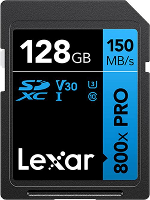 Lexar Professional 800X Pro 128GB SDXC Uhs-I