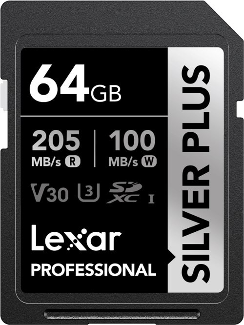 Lexar Professional Silver Plus 64GB SDXC Uhs-I