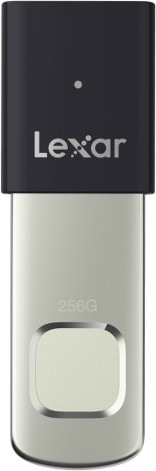 Lexar JumpDrive Fingerprint F35pro 256GB Usb-A Svart, Silver