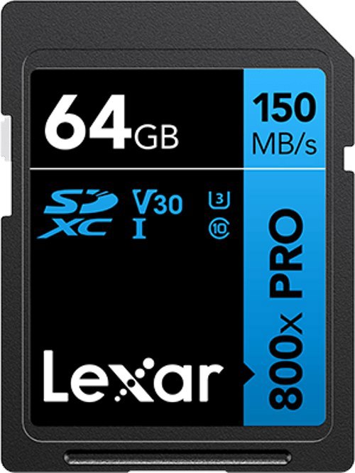 Lexar Professional 800X Pro 64GB SDXC Uhs-I