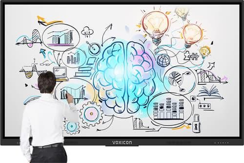 Voxicon Digital Whiteboard 65" 350CD/M² W65u4pap Uhd 3840 X 2160 Svart