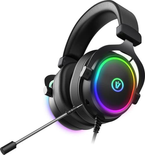 Voxicon GR8-G24 RGB Gaming Headset Surround Stereo Usb-A Svart