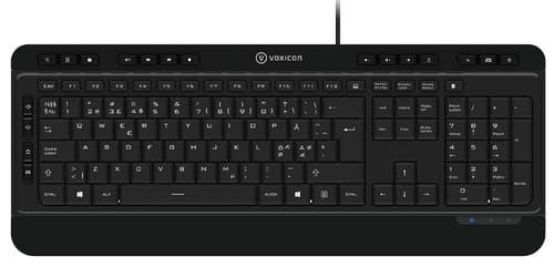 Voxicon Wired Keyboard 290W Kabel Nordisk