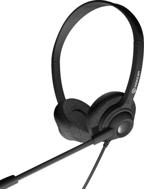 Voxicon Vx-U220 Duo Usb-C Headset Med Brusreducerande Mikrofon FÖR Teams Stereo Usb-C Svart