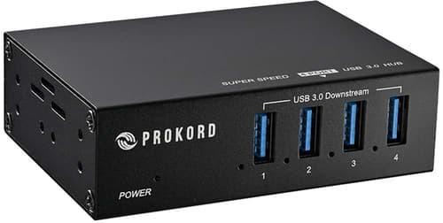 Prokord Usb 3.0 Hub 4-Port Pro Metal