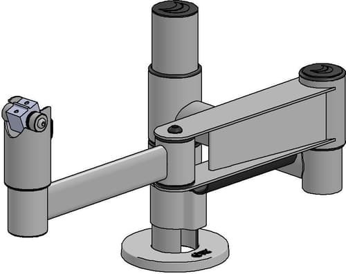 Ergonomic Solutions SP2 SpacePole Drive Trough Without Plate Black