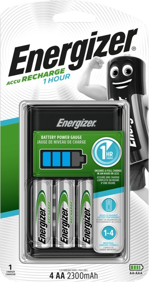 Energizer Ultra Fast Charger + 4xAA 2300mAh Battery