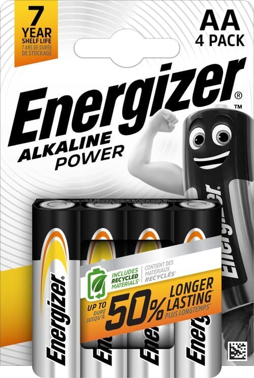 Energizer Power Alkaline Aa 4-Pack