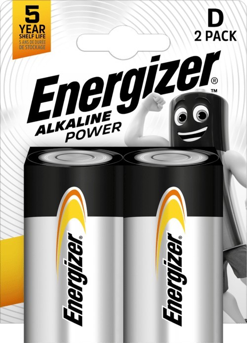 Energizer Power Alkaline D 2-Pack