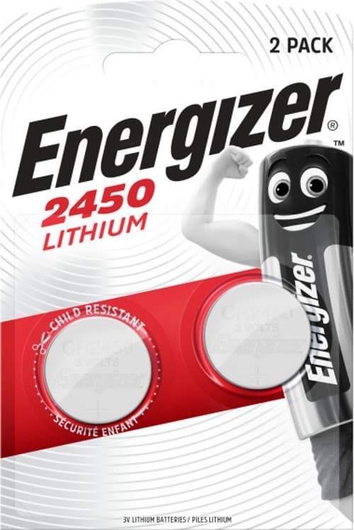 Energizer Knappecell Litium CR2450 3V 2-Pack