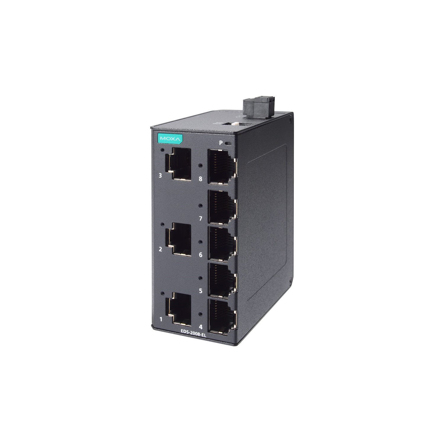 Moxa | Unmanaged Fast Ethernet Switch, 8 Ports, Metal Housing, -10 To 60°C.