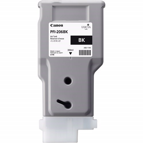Canon Lucia EX PFI-206BK Original High Yield Inkjet Ink Cartridge - Black Pack