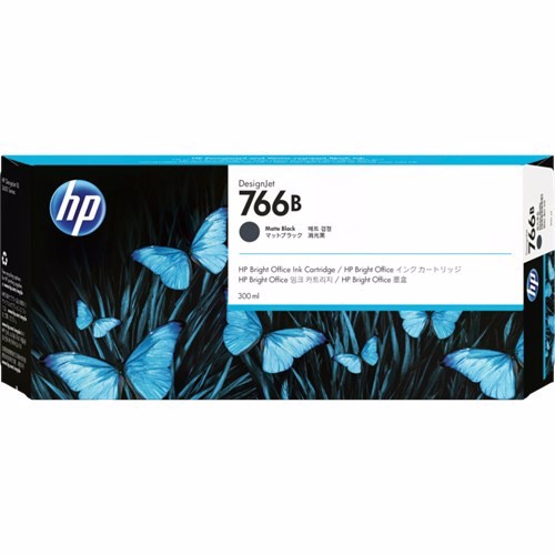 HP 766B Original Inkjet Ink Cartridge - Matte Black Pack