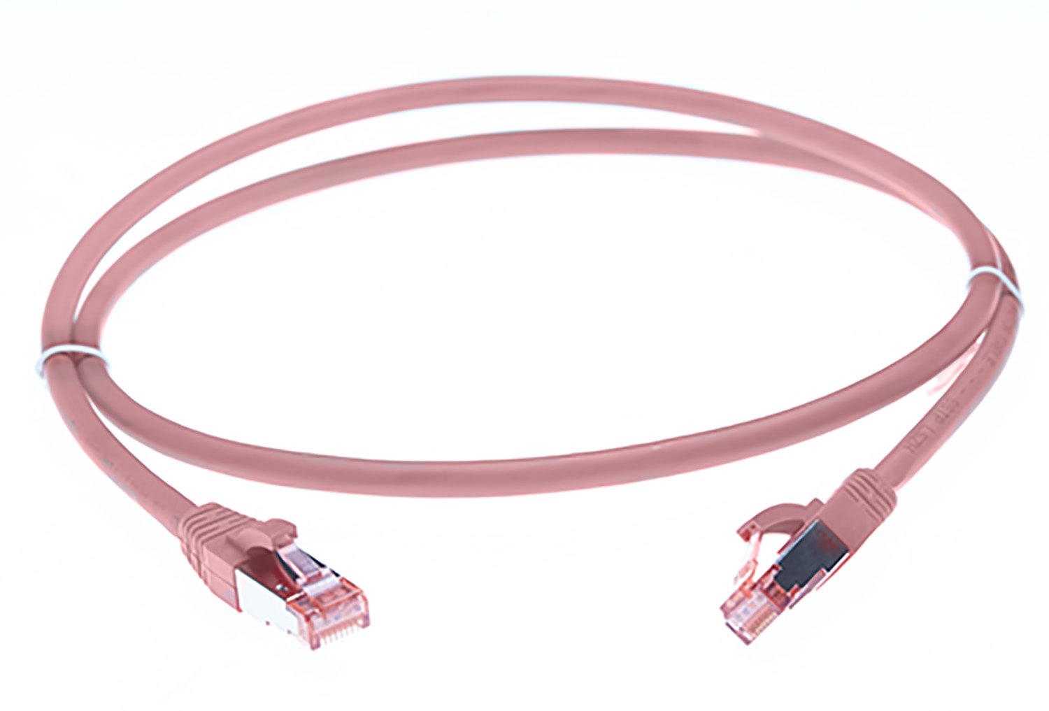 4Cabling 1M Cat 6A S/FTP Ethernet Network Cable. Pink