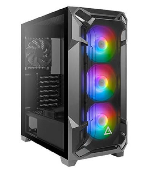 Antec DF600 Flux High Airflow, Atx, Tempered Glass With 3X Argb Fants In Front, 1X Rear, 1X Psu Shell (Reverse Fan Blade) Gaming Case