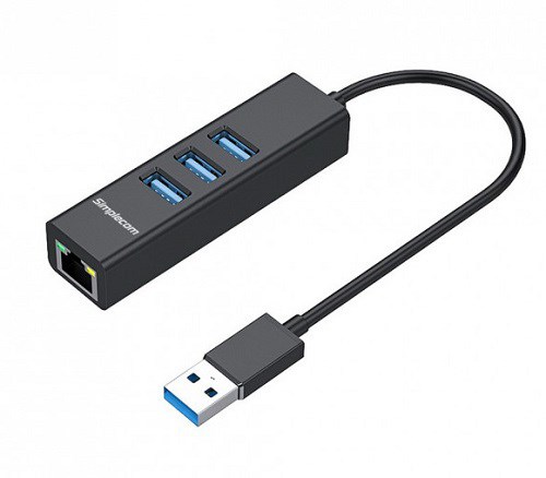 Simplecom SMP Uhb Alum-3P-Usb3-Rj45-Adapter