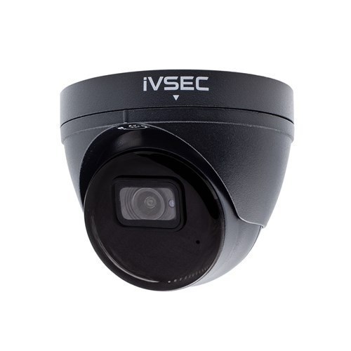 Ivsec Turret Ip Camera 5MP 2.8MM Lens Poe Ip66 30M Ir Mic Pir Heat Dect Black