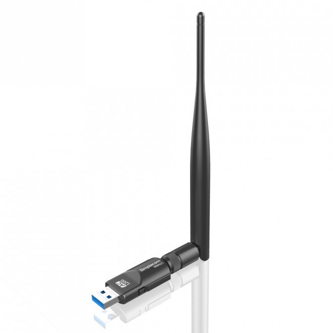 Simplecom NW621 Ac1200 WiFi Dual Band Usb Adapter With 5dBi High Gain Antenna