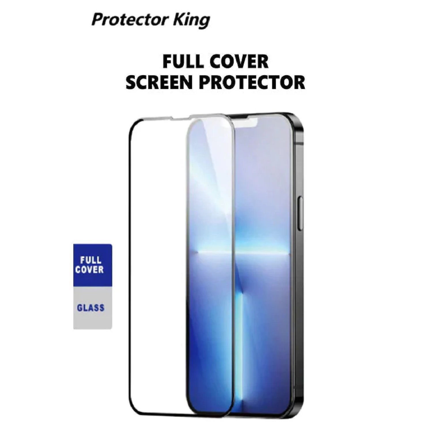 Pisen Protector King Apple iPhone 16 Pro (6.3') Tempered Glass Screen Protector : Full Coverage, 9H Surface Hardness, Bubble-Free,Anti-Fingerprint,Dust Free