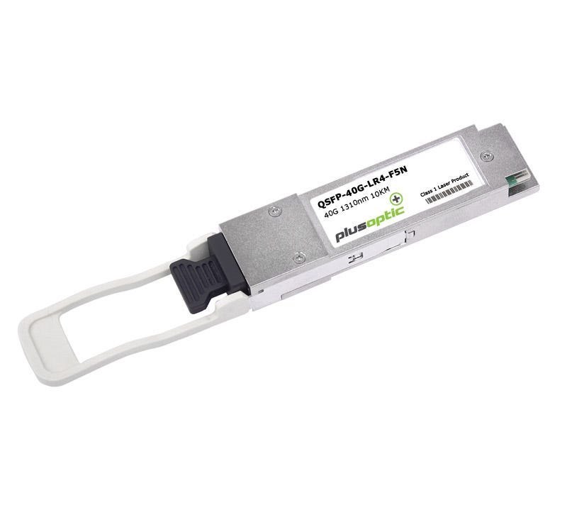 PlusOptic F5 Networks Compatible 40G, QSFP+, 1310NM, 10KM Transceiver, LC Connector For SMF With Dom