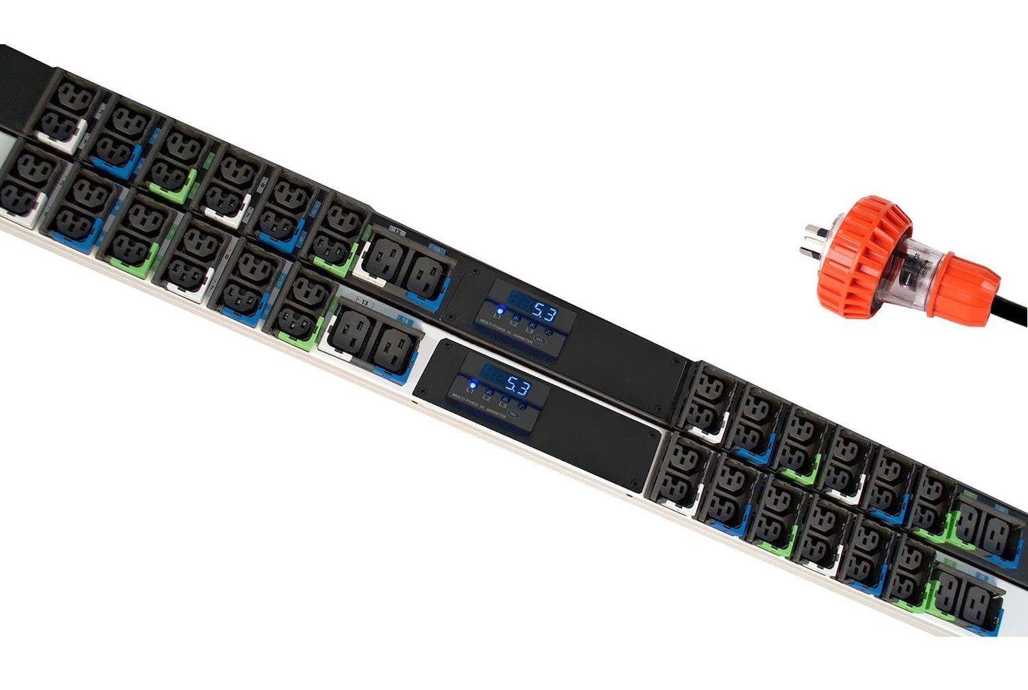 Chatsworth E1-2005-C Metered eConnect Pdu | Black | Vertical | As/Nzs 3112 15A 3-Pin Flat Input