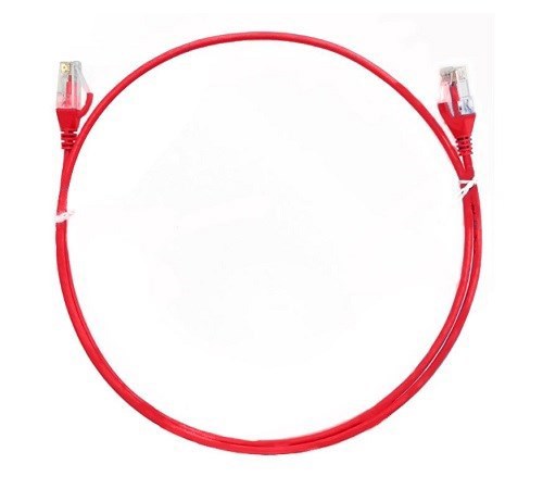 8Ware 8WR Cab Nw-Cat6-2M-Ultra-Thin-Red