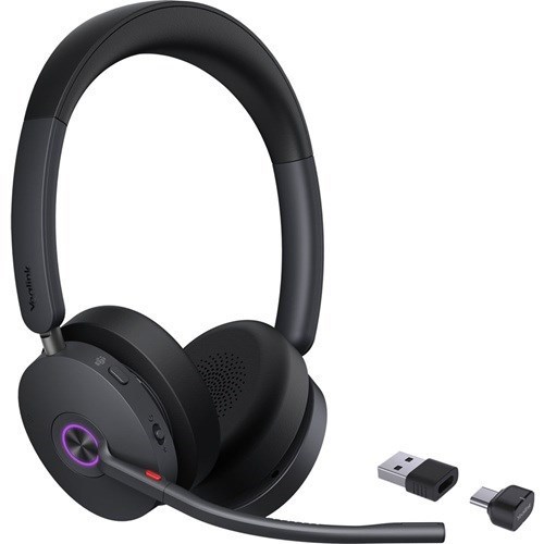 Yealink (BH74-CH-Teams-USB-C/A) Microsoft Certified Teams Bluetooth Headset With Charging Stand, Usb-C To Usb-A Adaptor