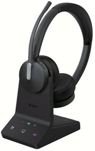 Yealink (WH64-Mono-Teams) Microsoft Teams Certified DECT/Bluetooth Wireless Headset, Mono, With Base Station/Carrying Bag
