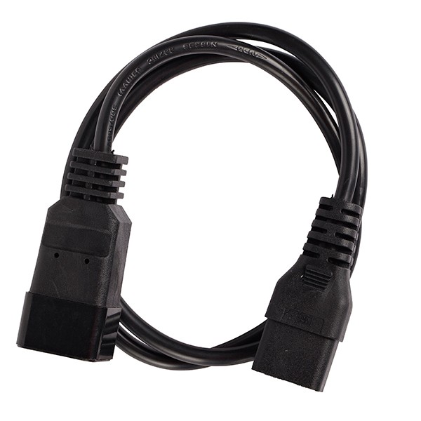 4Cabling Iec C19 To C20 Power Cable 15A Black 2M