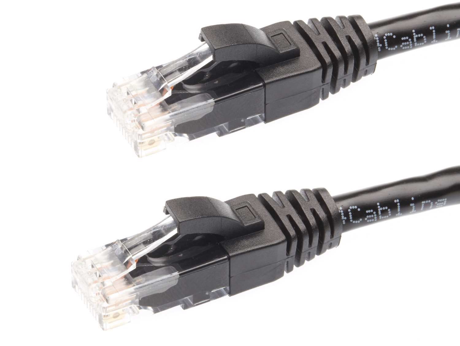 4Cabling 0.5M Cat 5E Ethernet Network Cable. Black