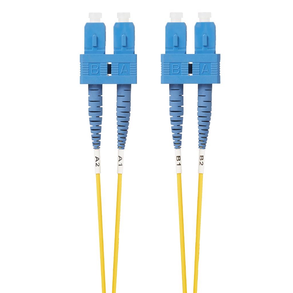 4Cabling 2M SC-SC Os1 / Os2 Singlemode Fibre Optic Cable: Yellow