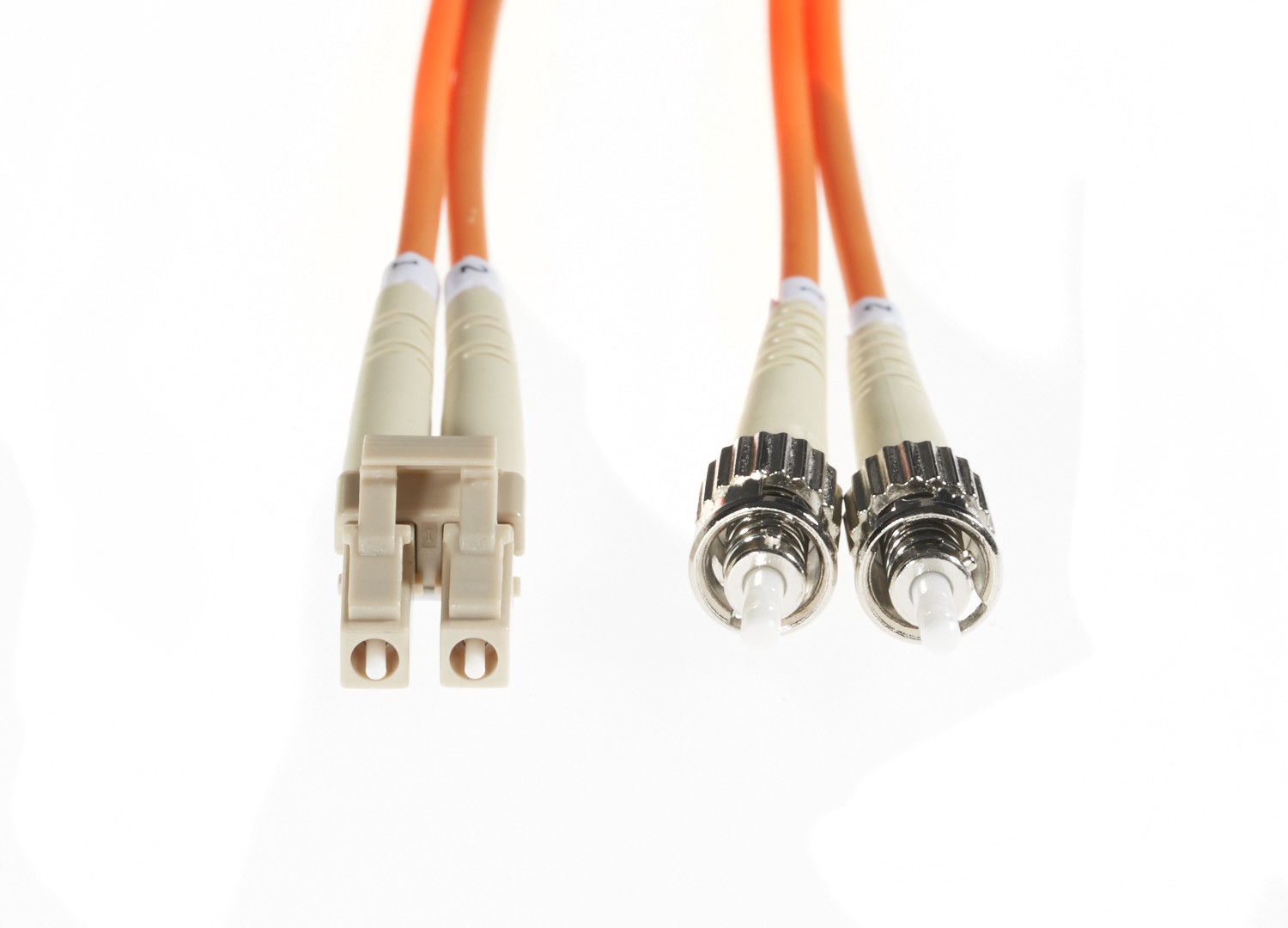 4Cabling 10M LC-ST Om1 Multimode Fibre Optic Cable: Orange