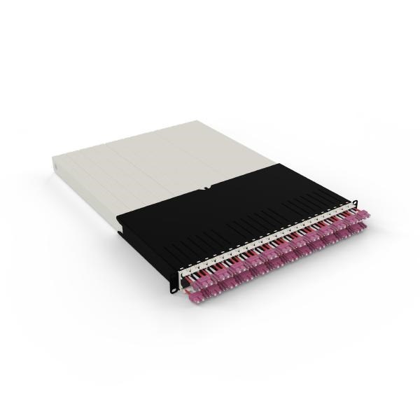 Patchbox.One 30Ru Om4 LC-SC Fiber Optic Cable Management System, Includes 24X 30Ru Om4 LC-SC Casettes, 3X Patchcatch Pairs &Amp; 1X Mounting Rail Pair